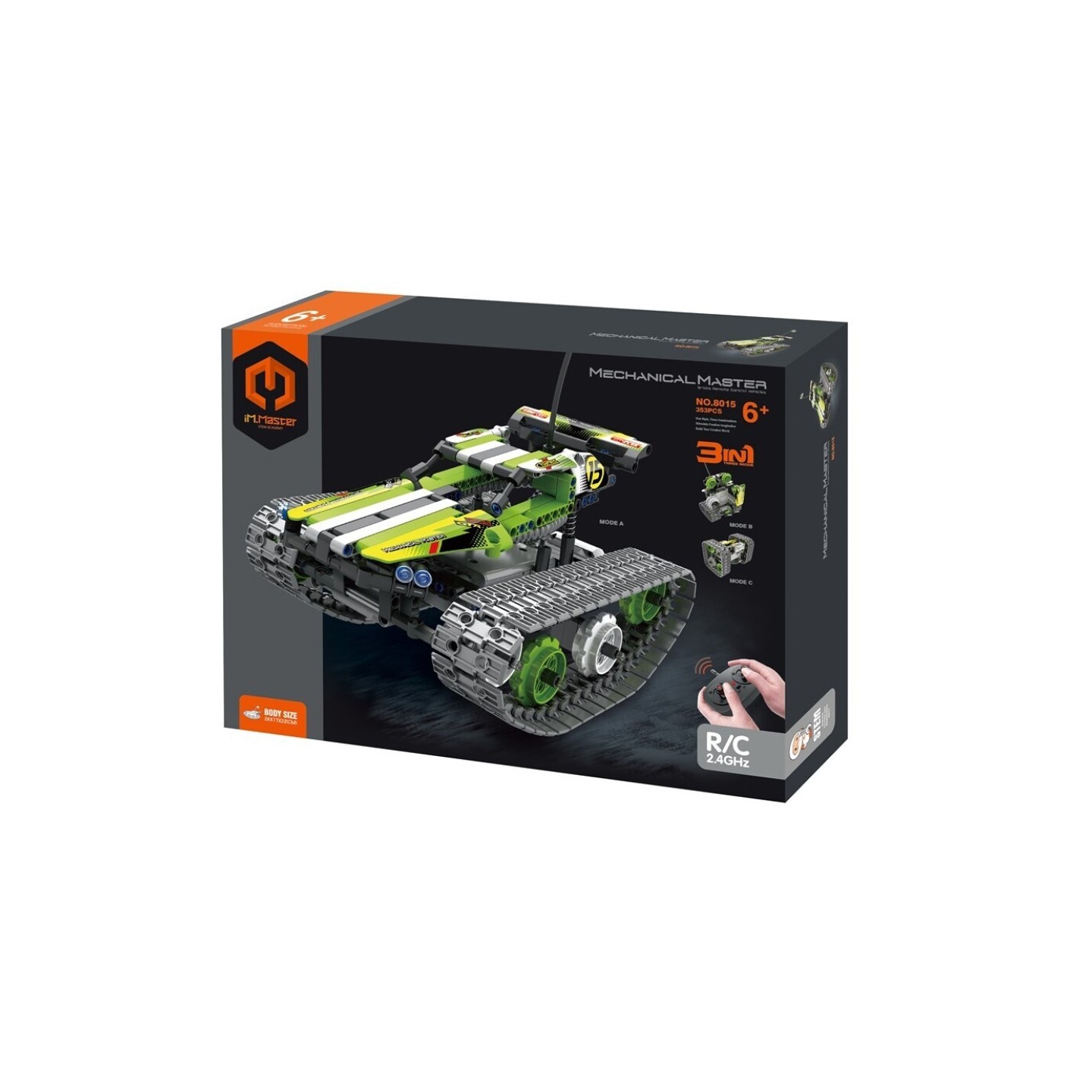 iMMaster Coche Acrobático Radio Control 3 en 1 - 353 Piezas