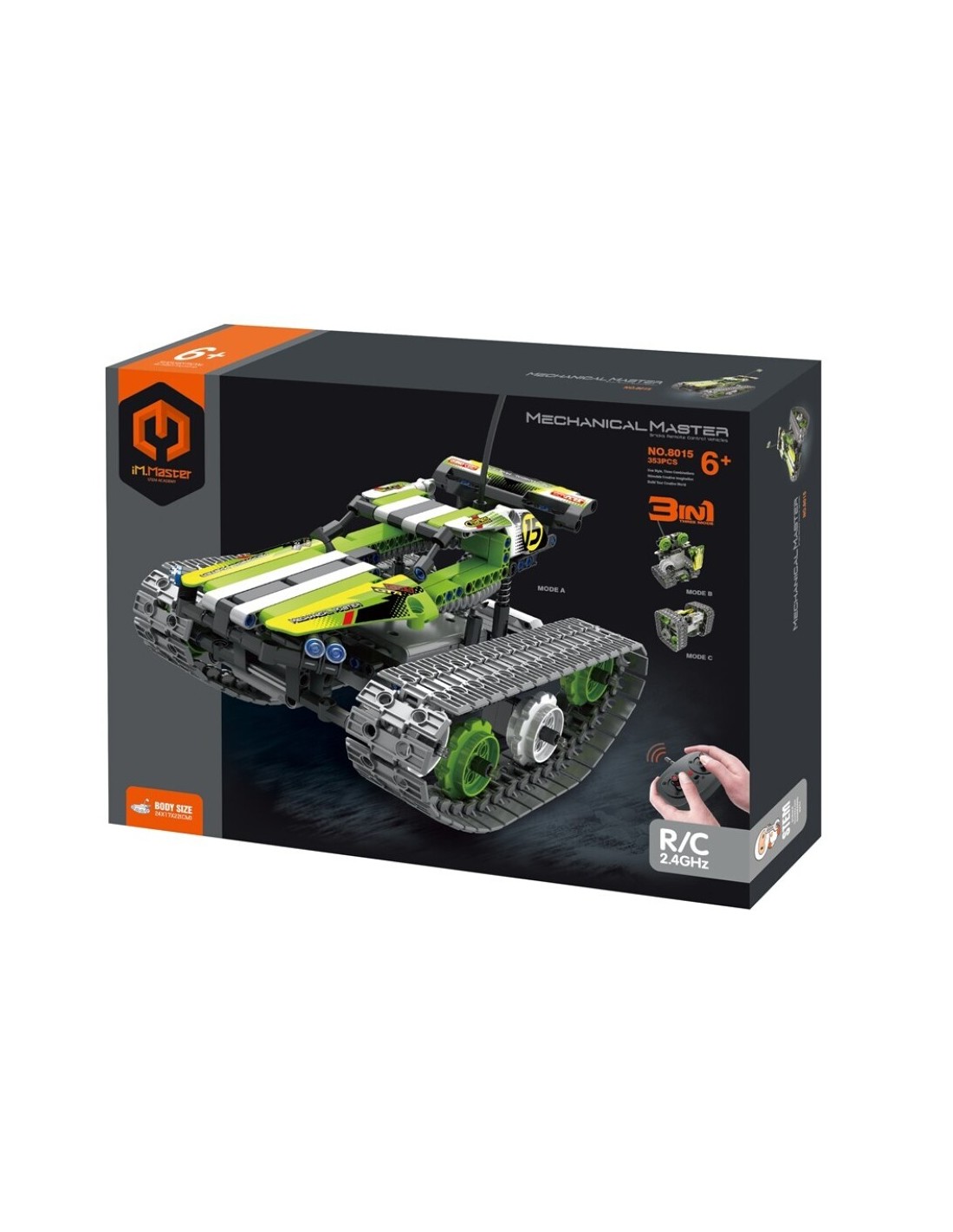 iMMaster Coche Acrobático Radio Control 3 en 1 - 353 Piezas
