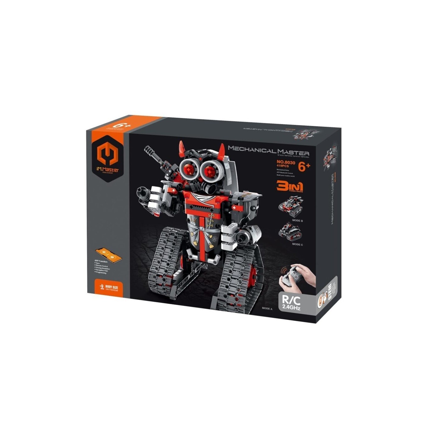 iMMaster Robot y Coche Radio Control 3 en 1 - 419 Piezas