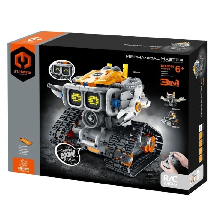 iMMaster Robot Naranja con Paneles 3 en 1 - 451 Piezas