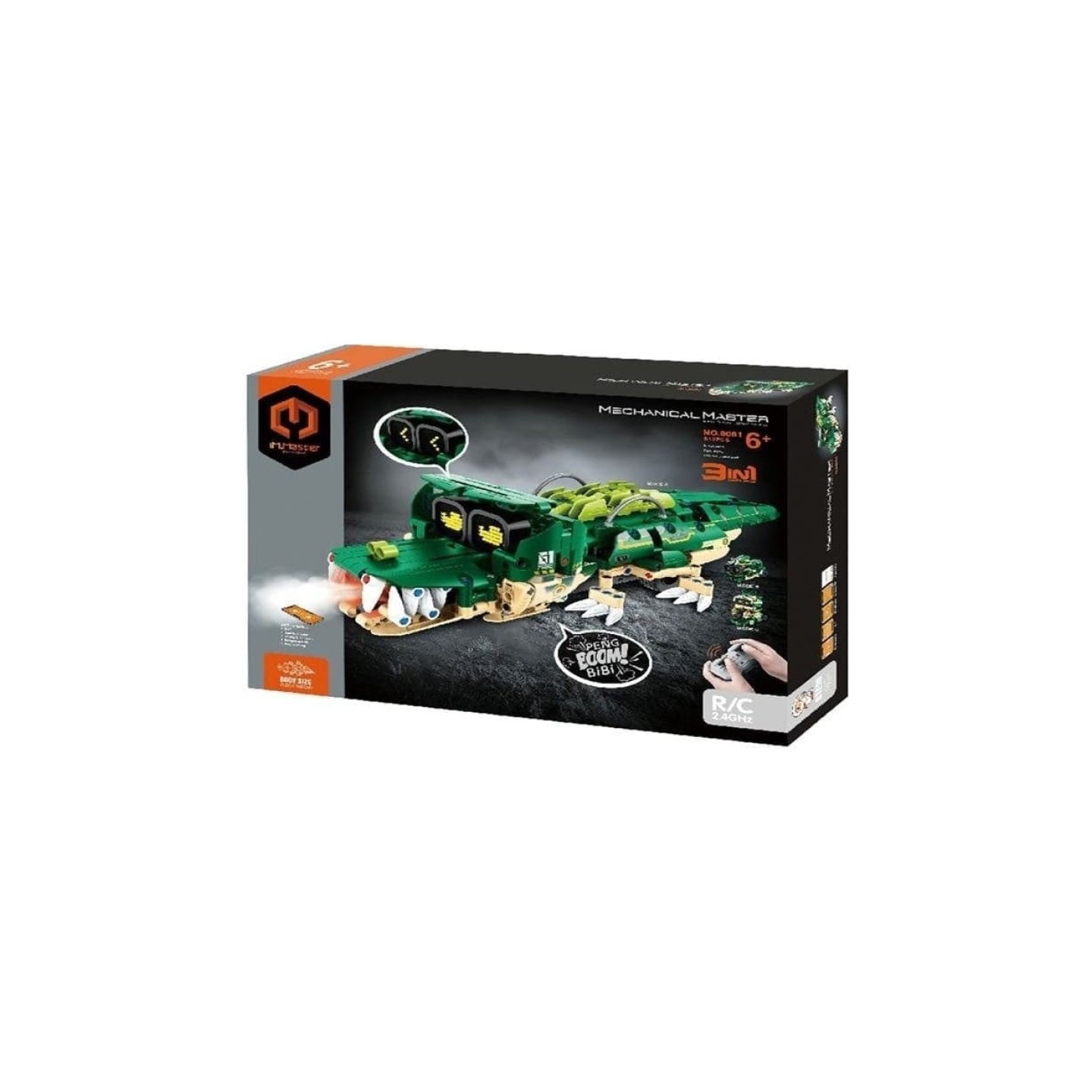 iMMaster Robot Verde con Paneles 3 en 1 - 513 Piezas