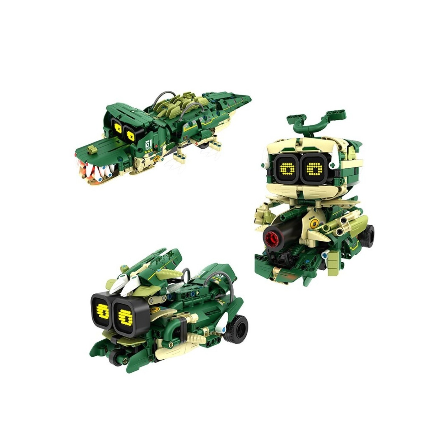 iMMaster Robot Verde con Paneles 3 en 1 - 513 Piezas