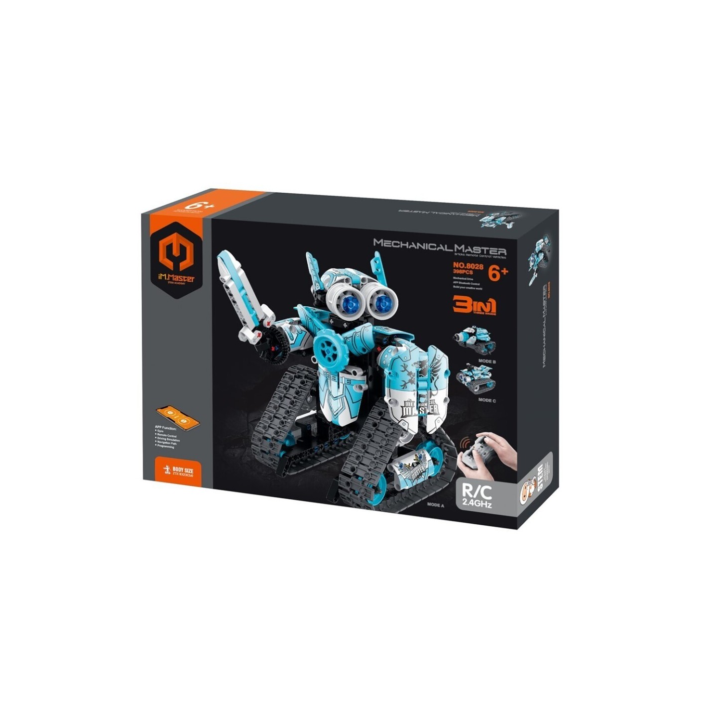 iMMaster Robot Stunt Car App 3 en 1 - 398 Piezas