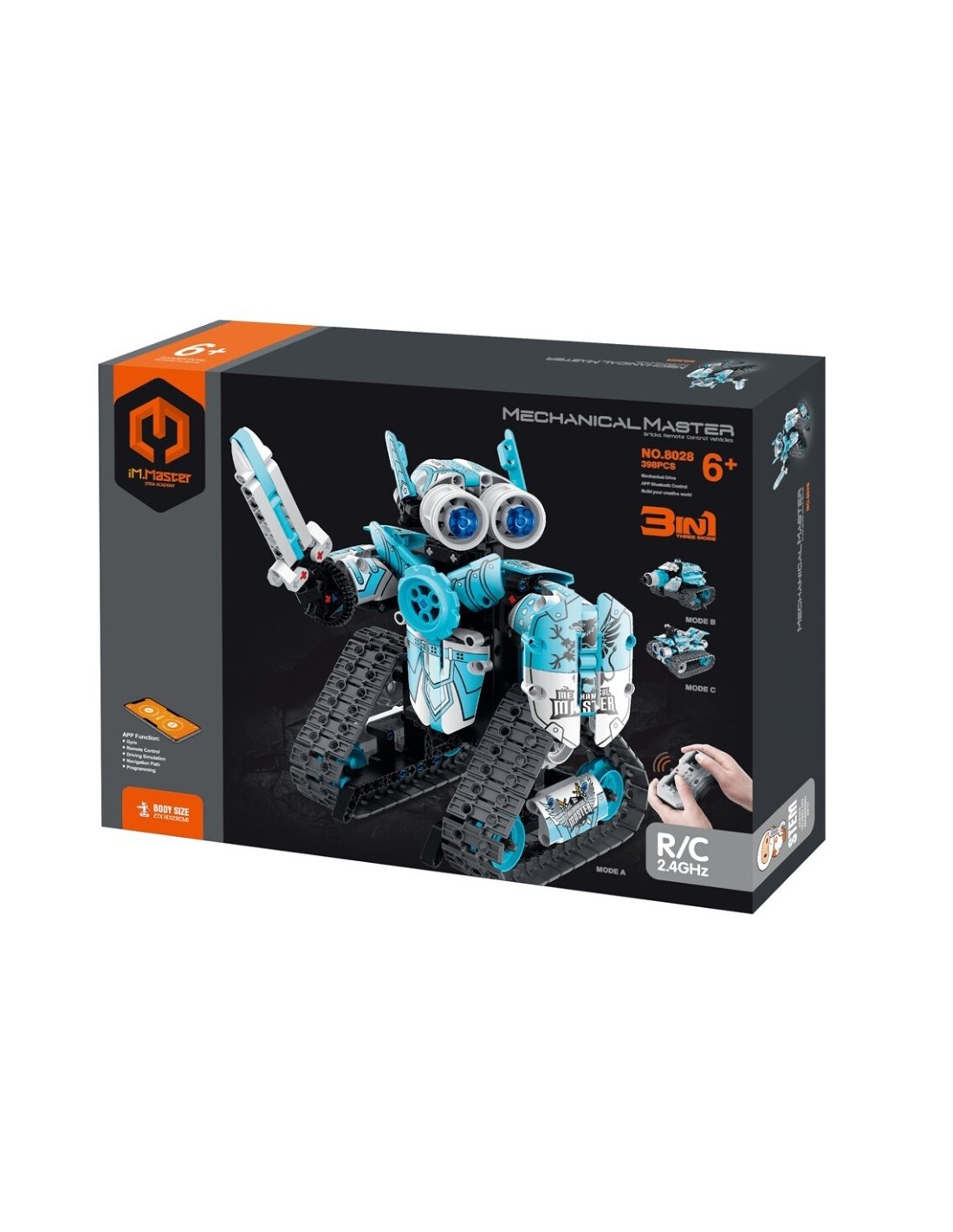 iMMaster Robot Stunt Car App 3 en 1 - 398 Piezas