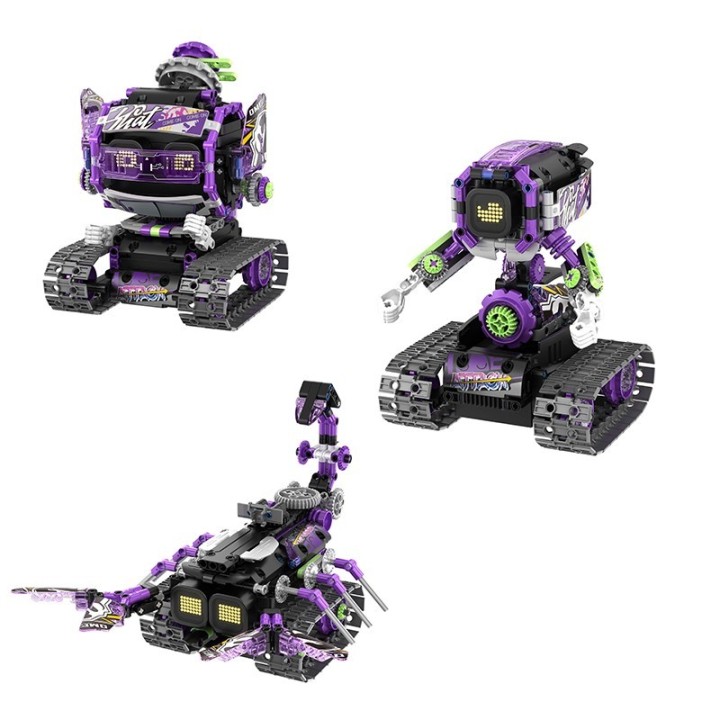 iMMaster Robot Lila con Paneles 3 en 1 - 458 Piezas