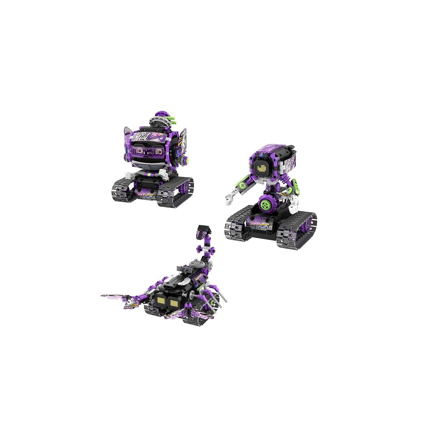 iMMaster Robot Lila con Paneles 3 en 1 - 458 Piezas