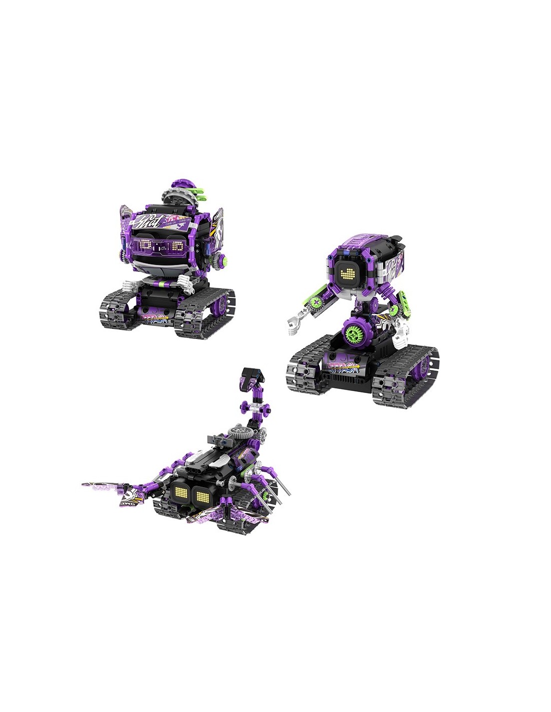 iMMaster Robot Lila con Paneles 3 en 1 - 458 Piezas