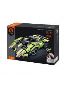 iMMaster Coche Deportivo Verde 2 en 1 con Radio Control - 335 Piezas