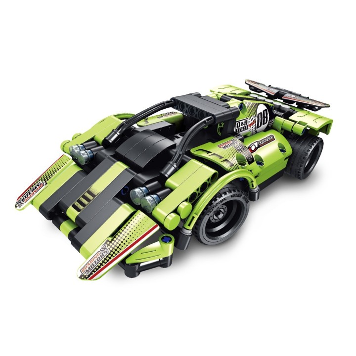 iMMaster Coche Deportivo Verde 2 en 1 con Radio Control - 335 Piezas