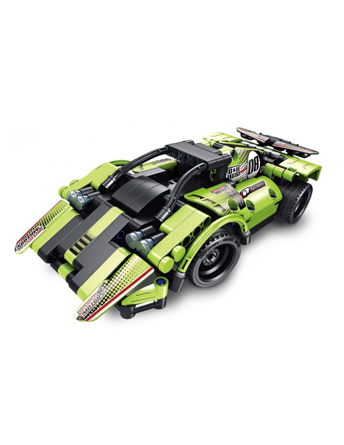 iMMaster Coche Deportivo Verde 2 en 1 con Radio Control - 335 Piezas