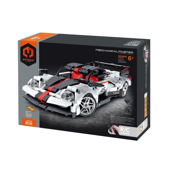iMMaster Coche Radio Control Blanco - 476 Piezas