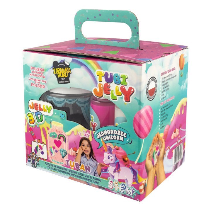 Conjunto Tubi Jelly 6 colores y Acuario - Unicornio
