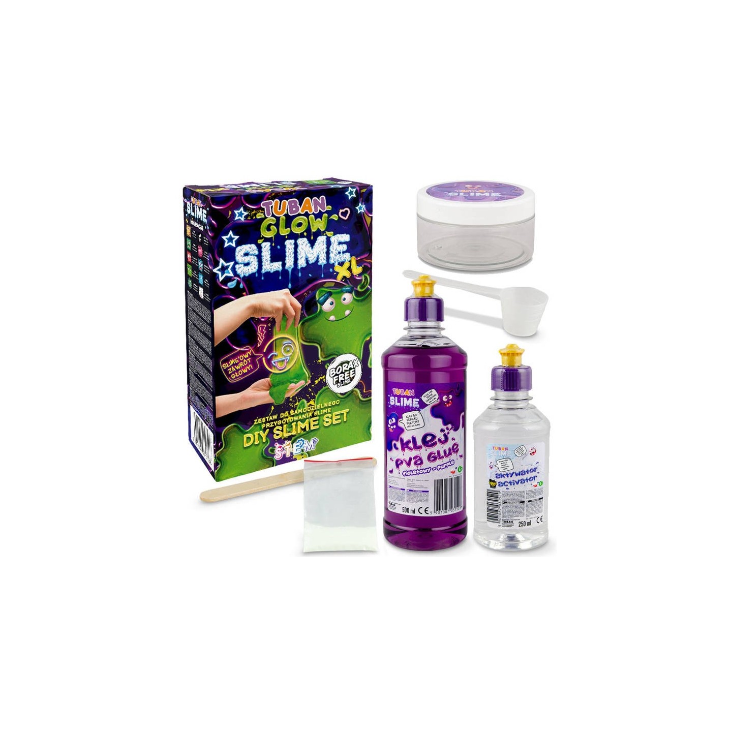 Set DIY  Slime Glow in the Dark XL