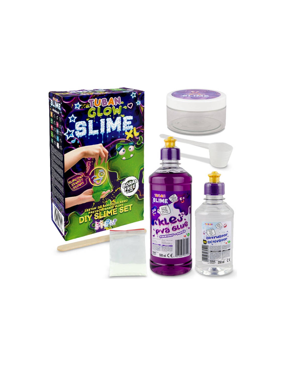 Set DIY  Slime Glow in the Dark XL