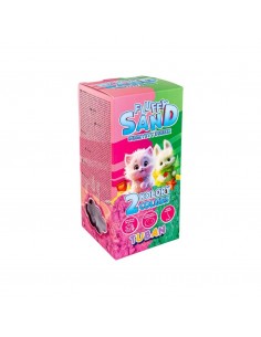 Set Fluffy Sand Rosa y Verde 2 x 70 g