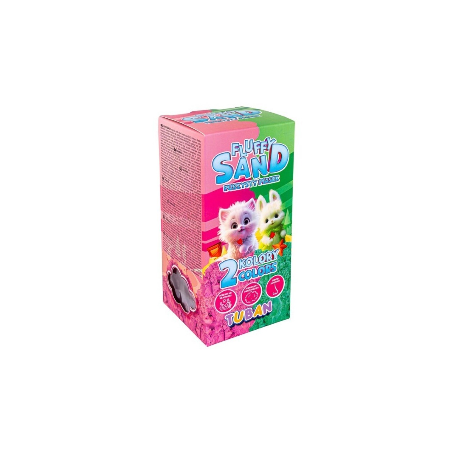 Set Fluffy Sand Rosa y Verde 2 x 70 g