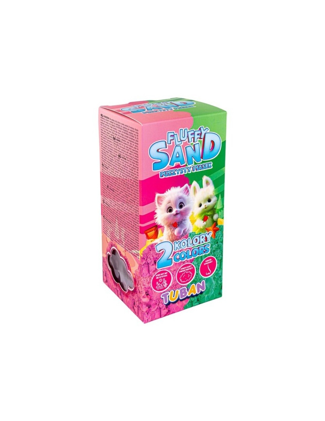 Set Fluffy Sand Rosa y Verde 2 x 70 g