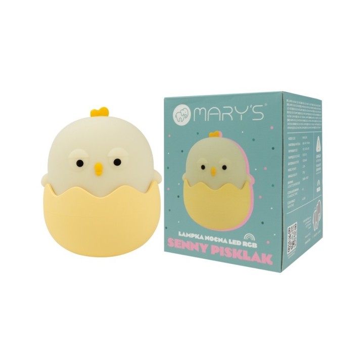 Lámpara de Noche Quitamiedos LED Pollito Durmiente
