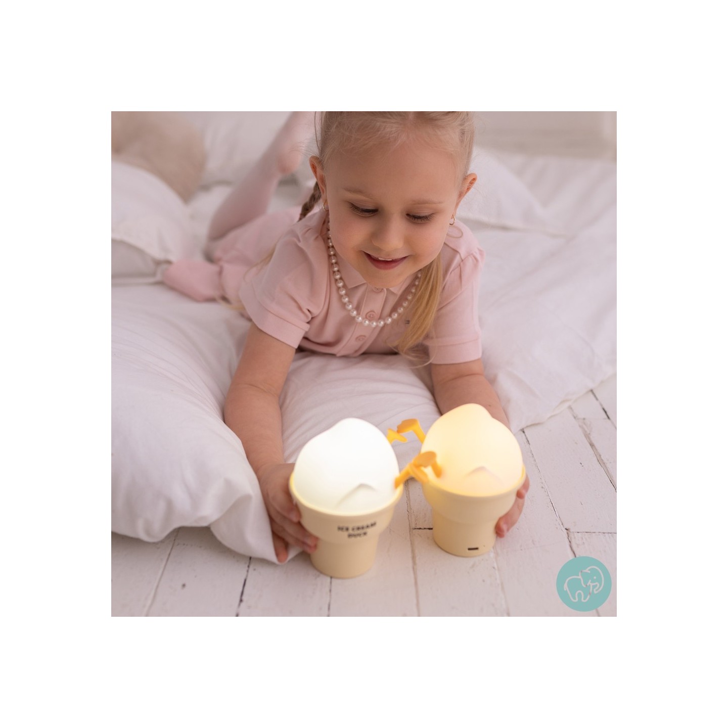 Lámpara de Noche Quitamiedos LED Helado Patito