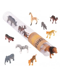 Tubo de 12 Animales Salvajes