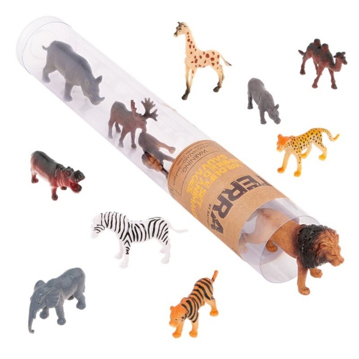 Tubo de 12 Animales Salvajes