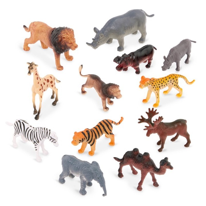 Tubo de 12 Animales Salvajes