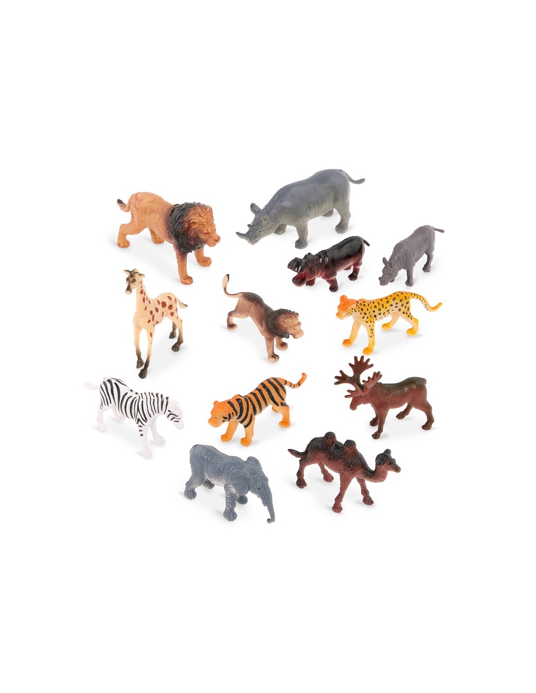 Tubo de 12 Animales Salvajes