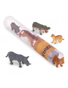 Tubo de 6 Animales Salvajes
