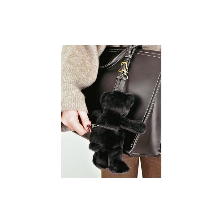 Peluche decoración para bolso/mochila Osito Negro 20 cm