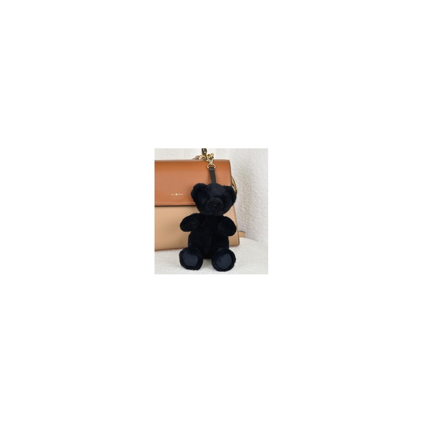 Peluche decoración para bolso/mochila Osito Negro 20 cm
