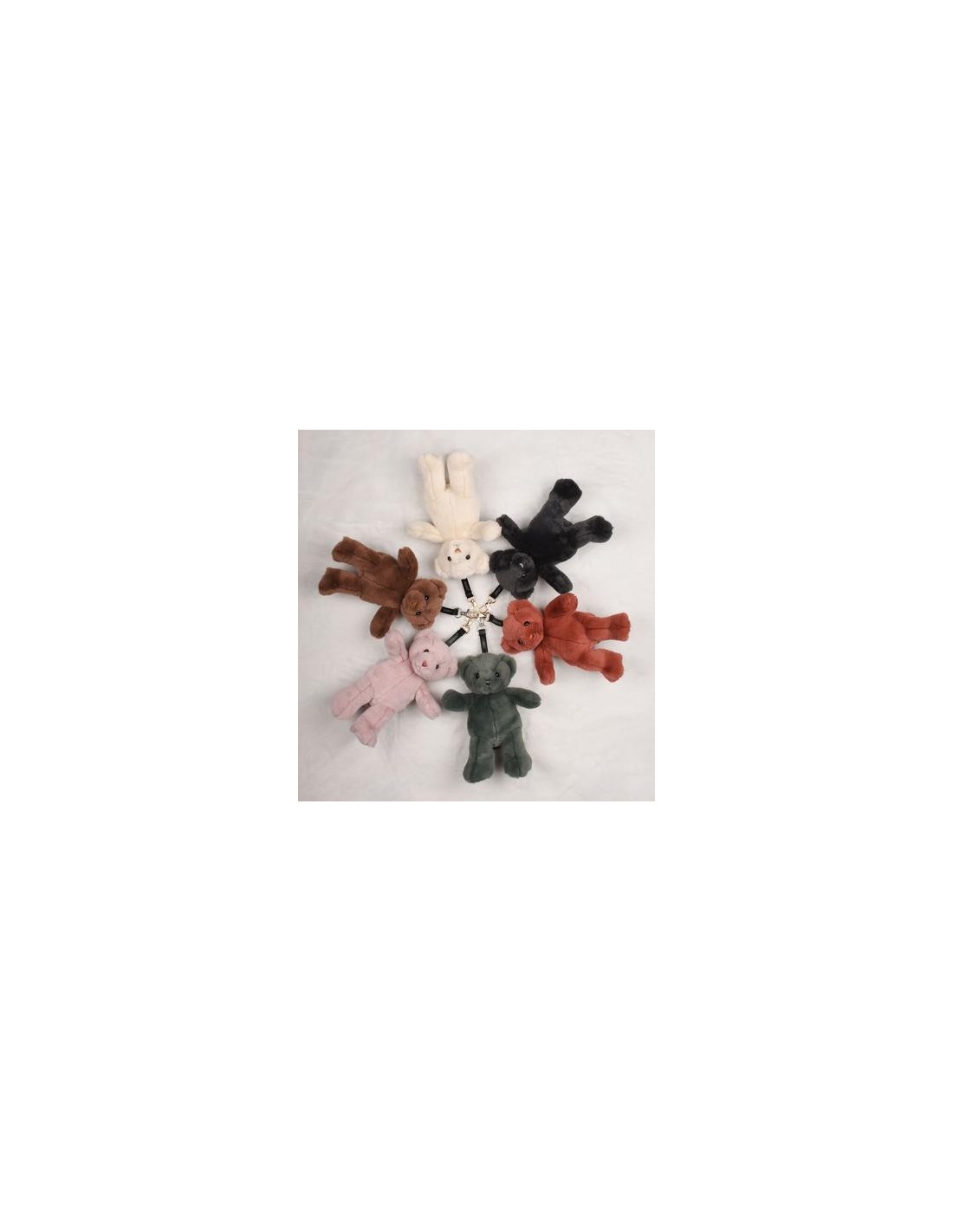 Peluche decoración para bolso/mochila Osito Negro 20 cm