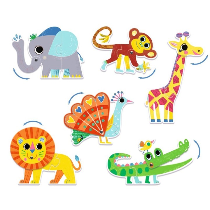 Puzle Dúo Animales Articulados