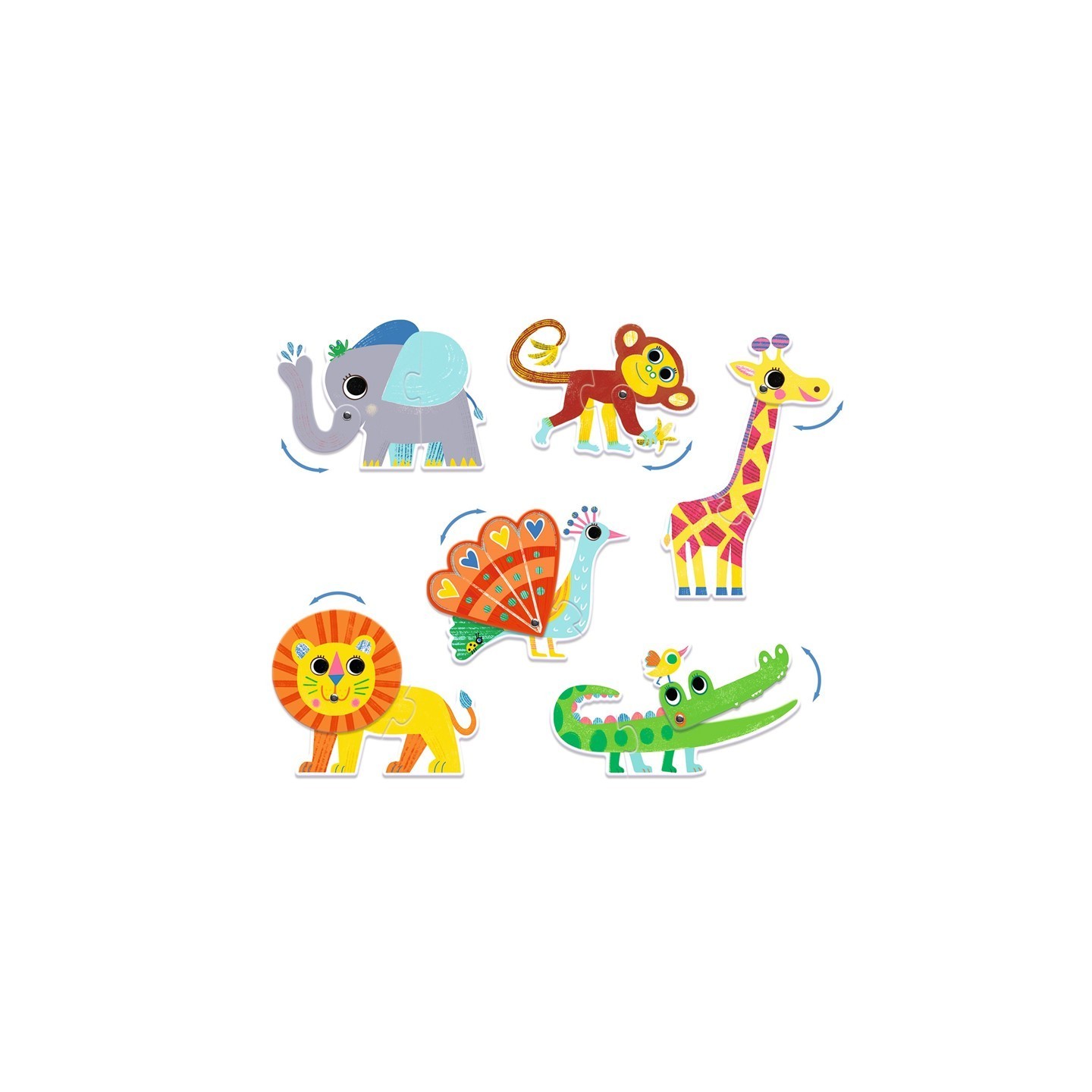 Puzle Dúo Animales Articulados