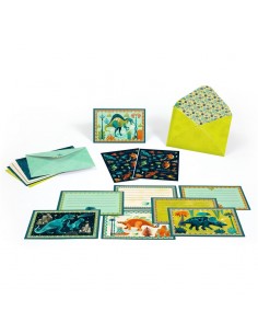 Pack 8 Invitaciones Cric Croc Dino Rock 2