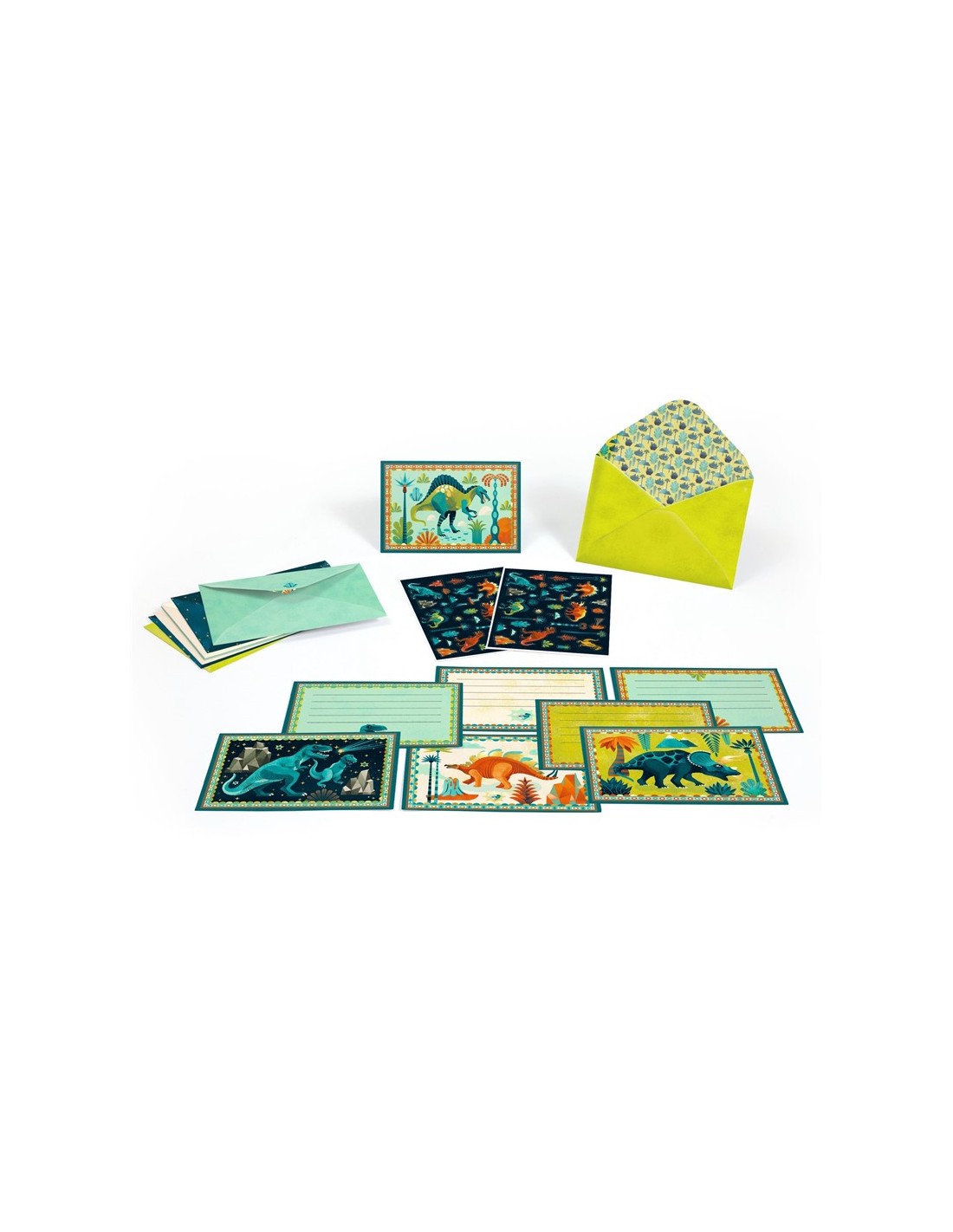 Pack 8 Invitaciones Cric Croc Dino Rock