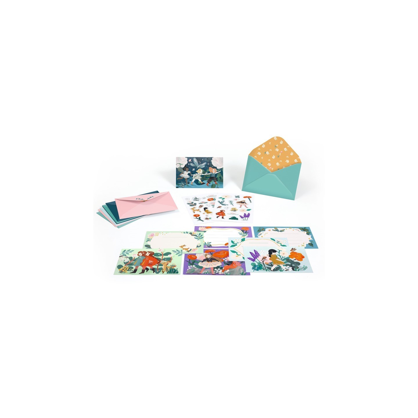 Pack 8 Invitaciones Amigas del Jardín