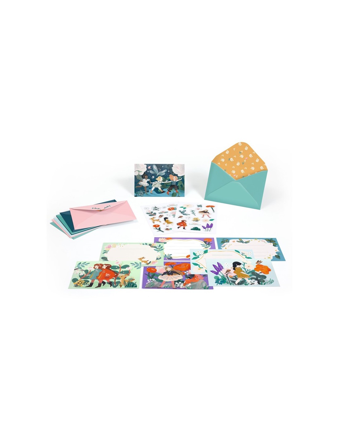 Pack 8 Invitaciones Amigas del Jardín