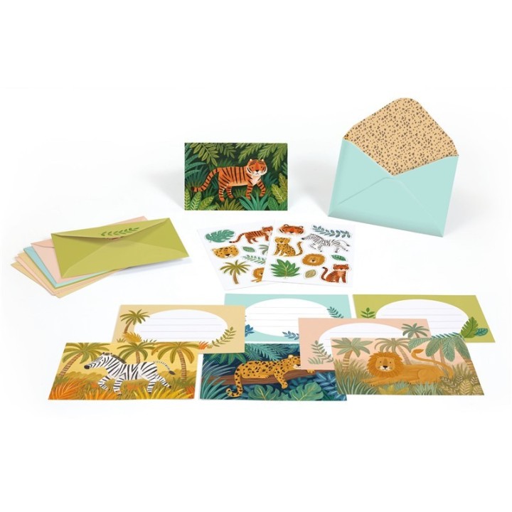 Pack 8 Invitaciones Jungla de Animales
