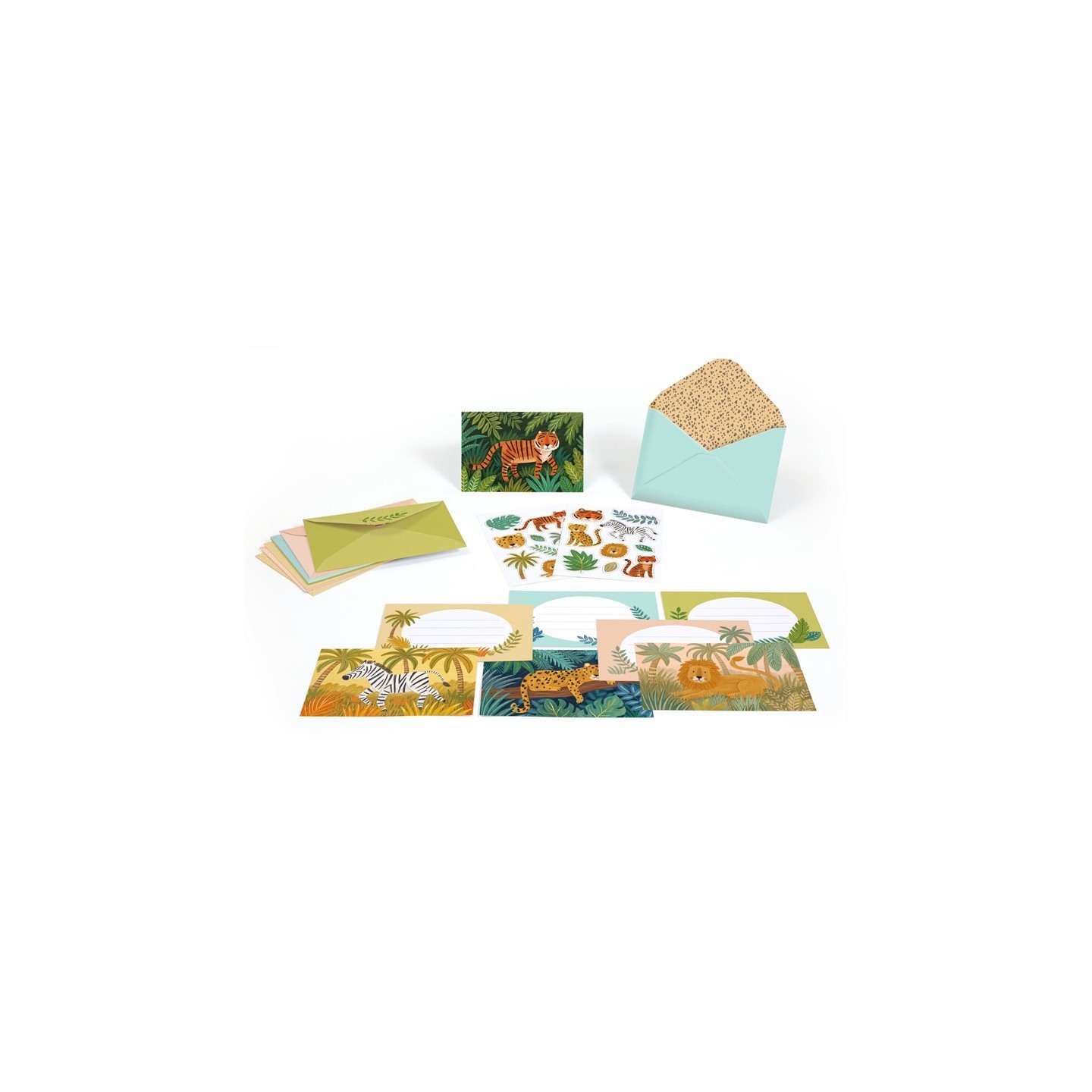 Pack 8 Invitaciones Jungla de Animales