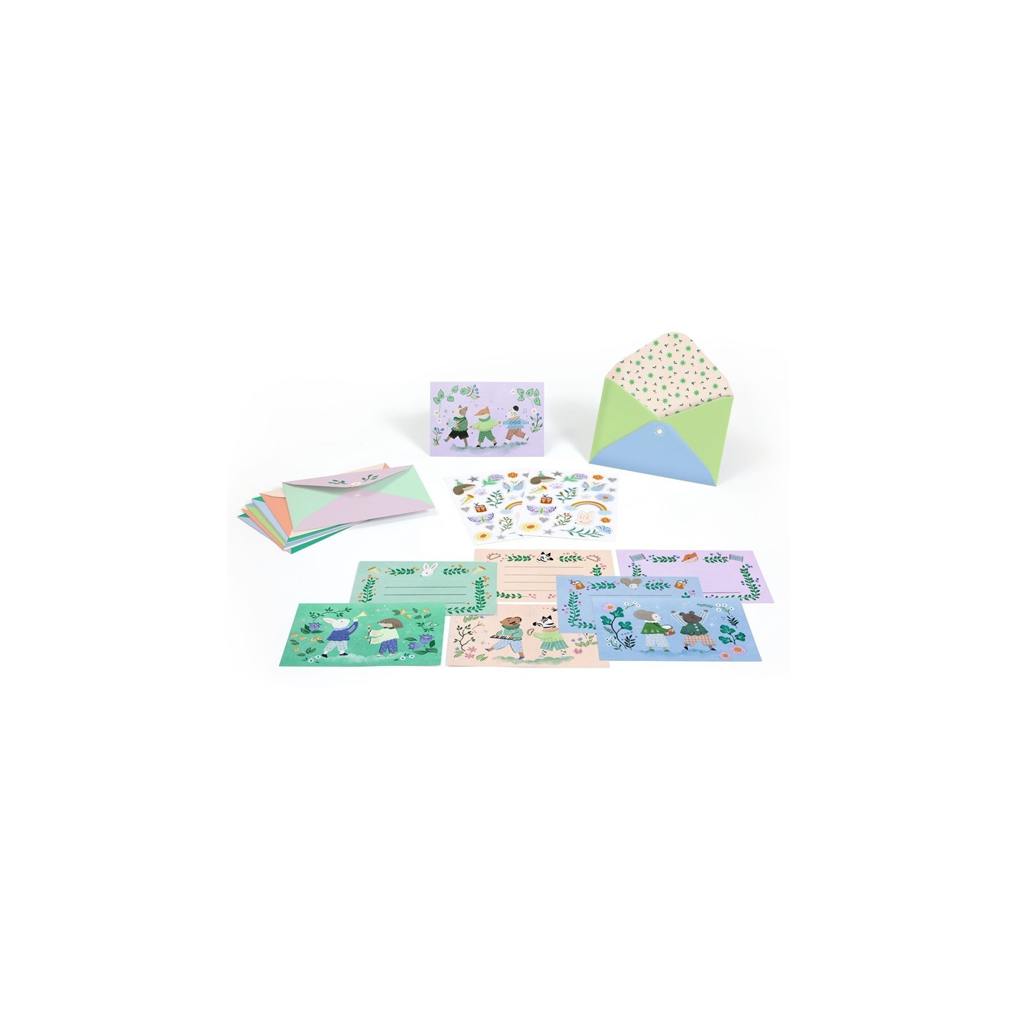 Pack 8 Invitaciones Fanfarria de Animales