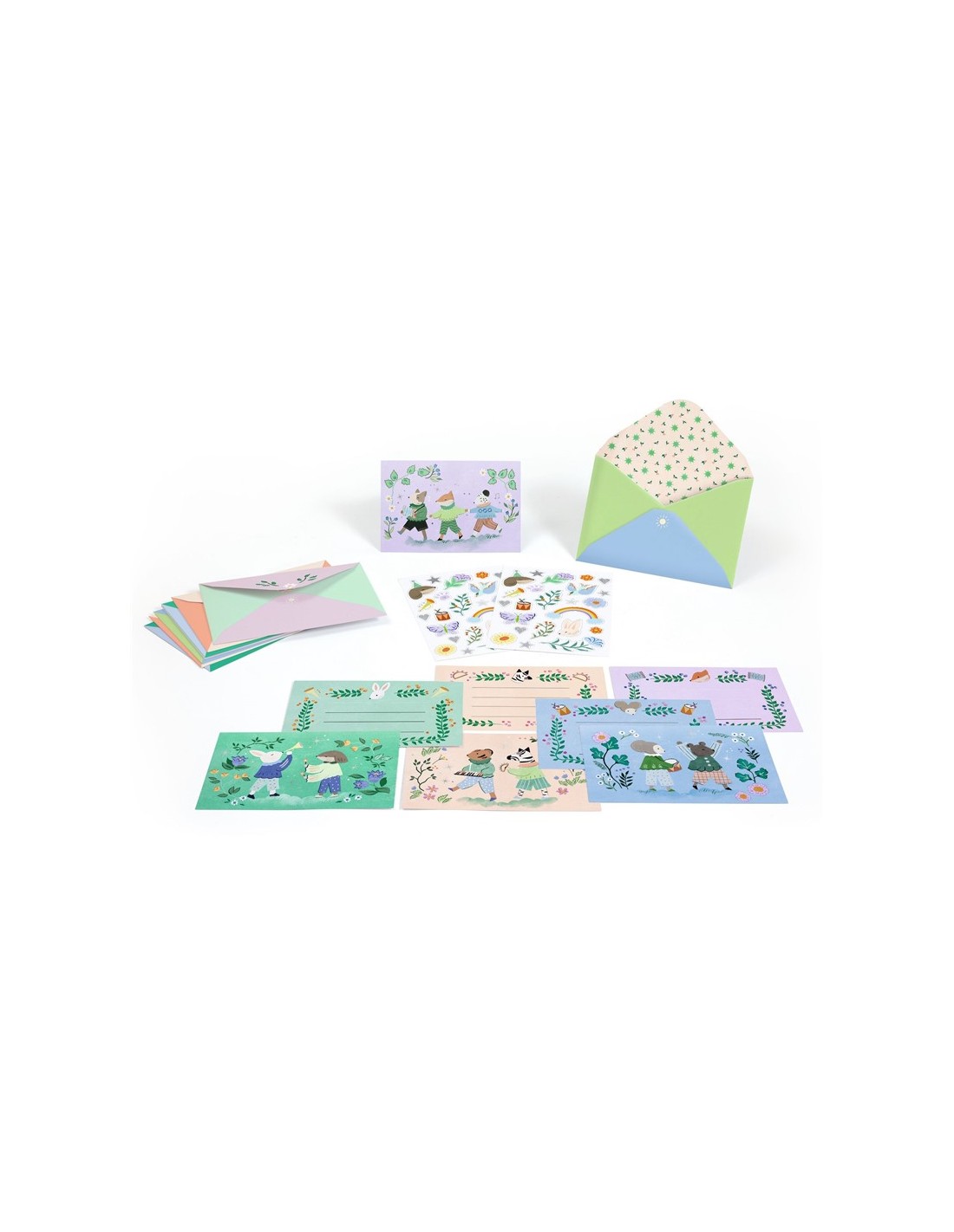 Pack 8 Invitaciones Fanfarria de Animales