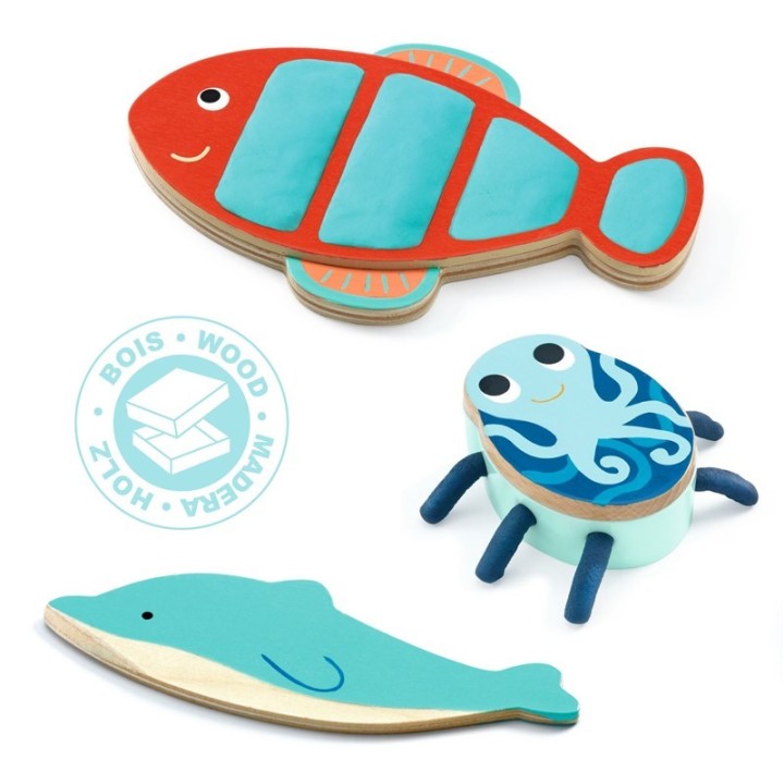 Moldes Marinos para moldear con Plastilina