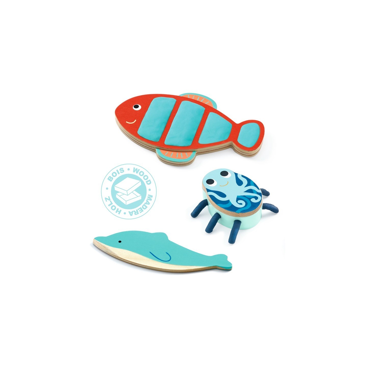 Moldes Marinos para moldear con Plastilina