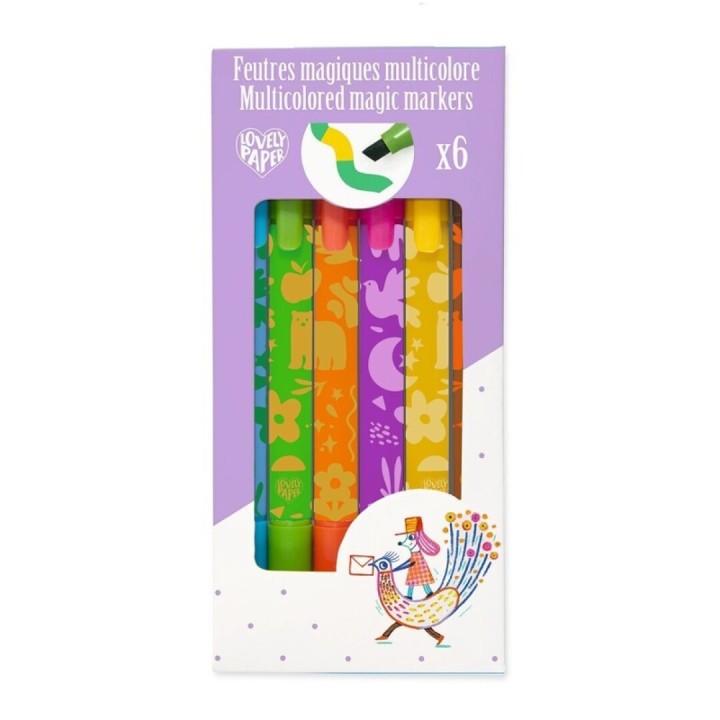 6 Rotuladores Mágicos Multicolores