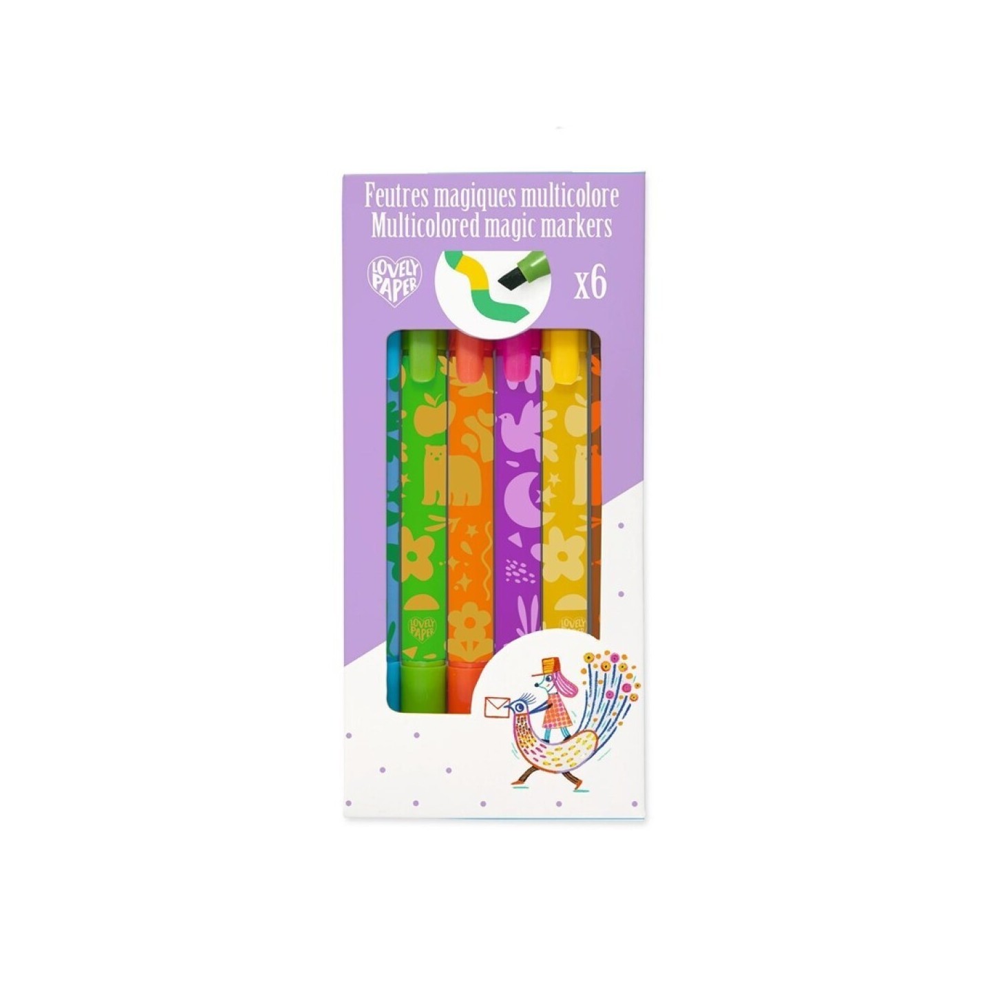 6 Rotuladores Mágicos Multicolores