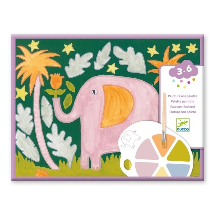 Pintar con paleta - Los animales salvajes