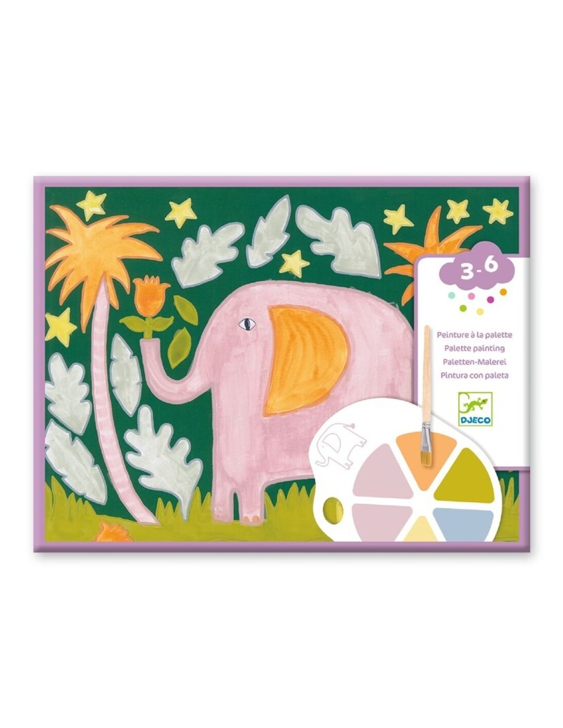 Pintar con paleta - Los animales salvajes