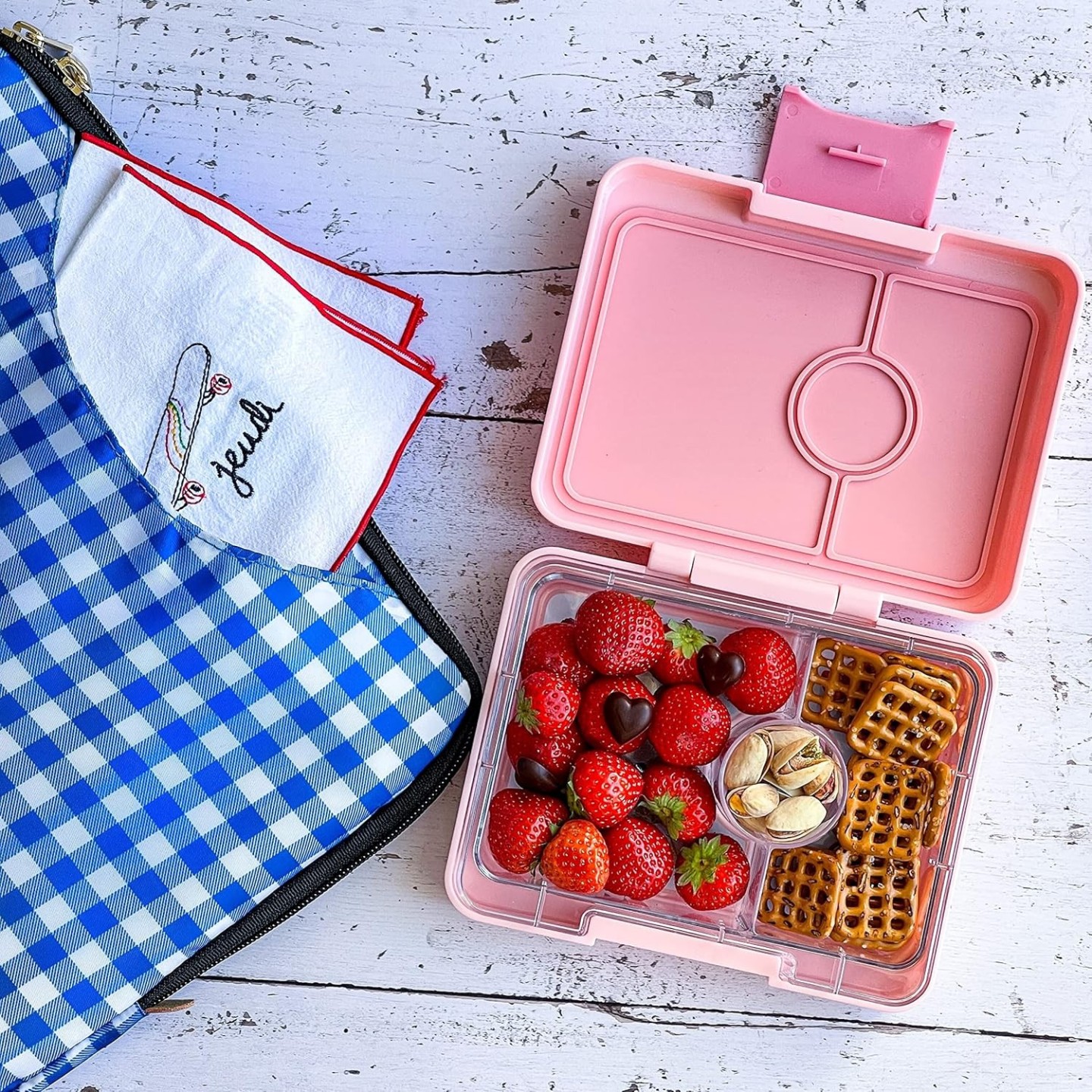 Yumbox Snack Flower Pink Rainbow