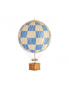 Globo Aerostático Colgante 30 cm - Cuadros Azules