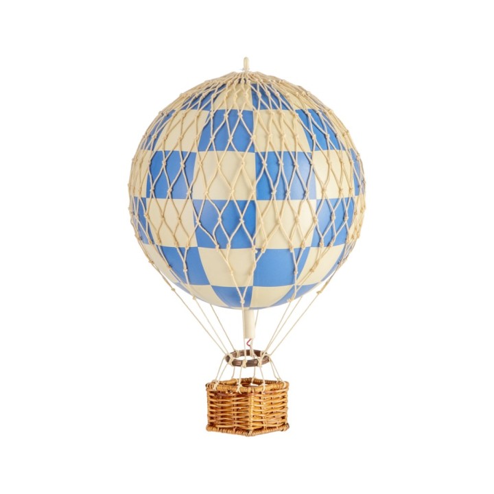 Globo Aerostático Colgante 30 cm - Cuadros Azules